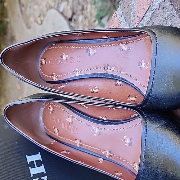 Coach Waverly 85 MM black leather heel - Picture 2 of 13